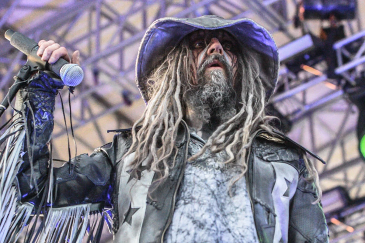 Rob Zombie performing live on stage